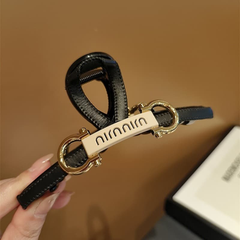 髪 飾り シンプルメタル留め金バレッタ