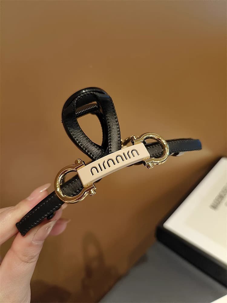 髪 飾り シンプルメタル留め金バレッタ