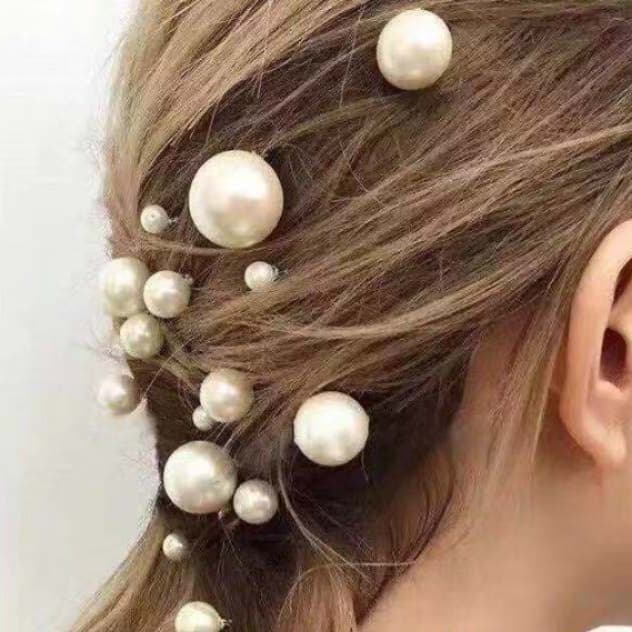 髪 飾り 艶やかパール玉飾り 上品な髪かざり