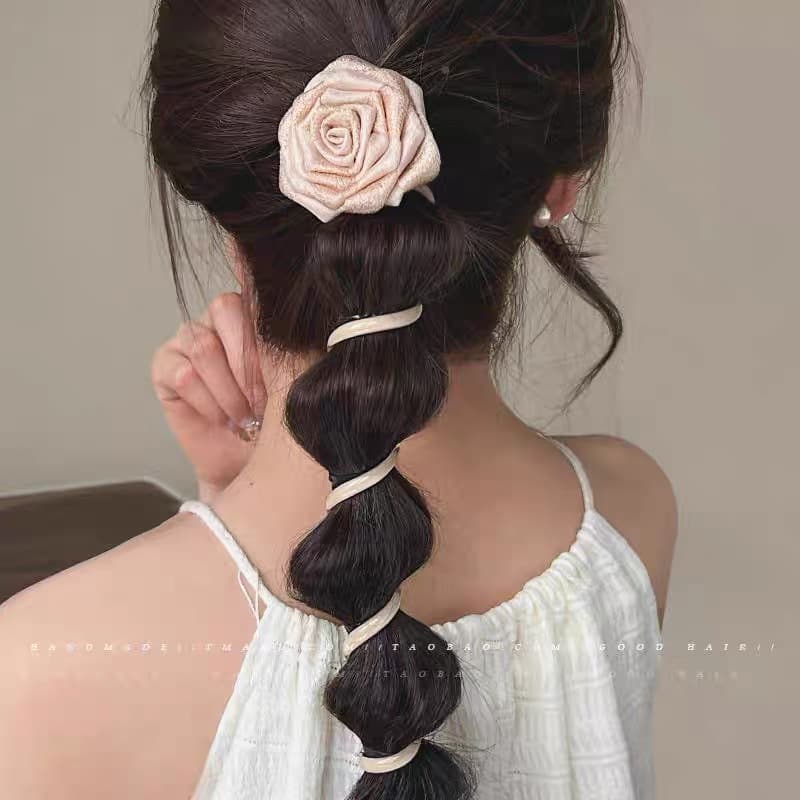 髪 飾り 華やか薔薇のお姫様ヘアクリップ