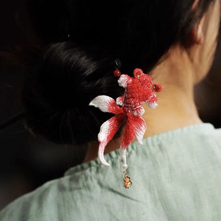 髪 飾り 金魚舞姫かんざし