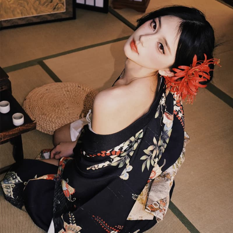 髪 飾り 花かんざし 蝶結び