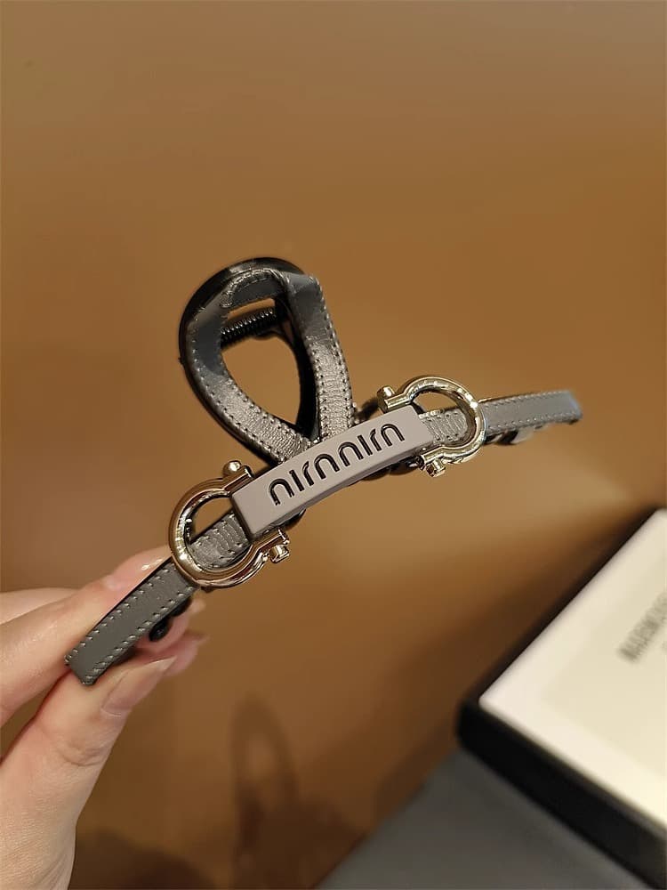 髪 飾り シンプルメタル留め金バレッタ