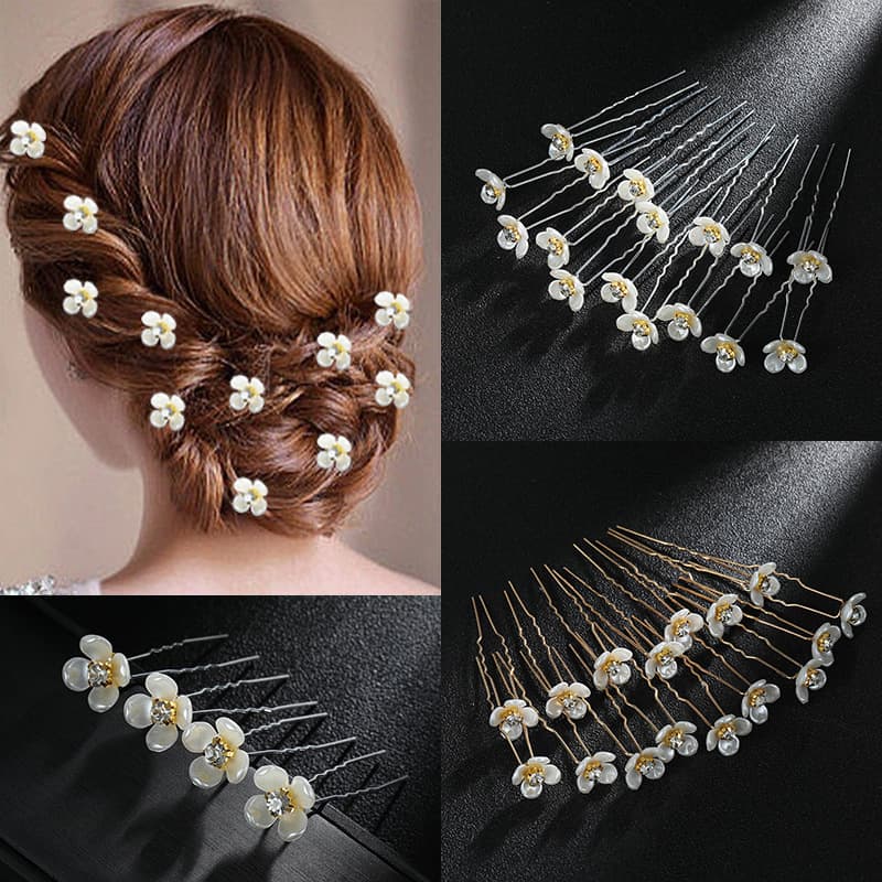 髪 飾り 可憐な花びら ヘアピン アクセサリー
