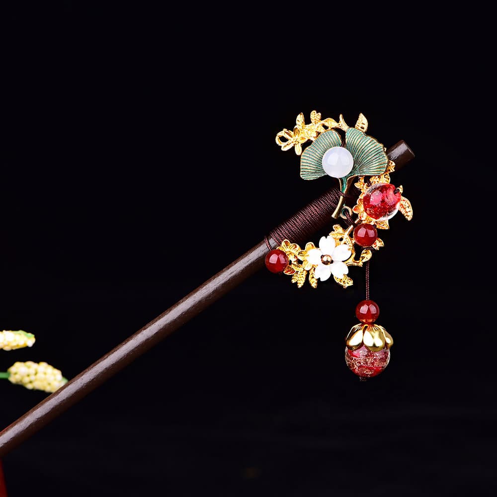 髪 飾り 舞桜かんざし 伝統美しだれ飾り