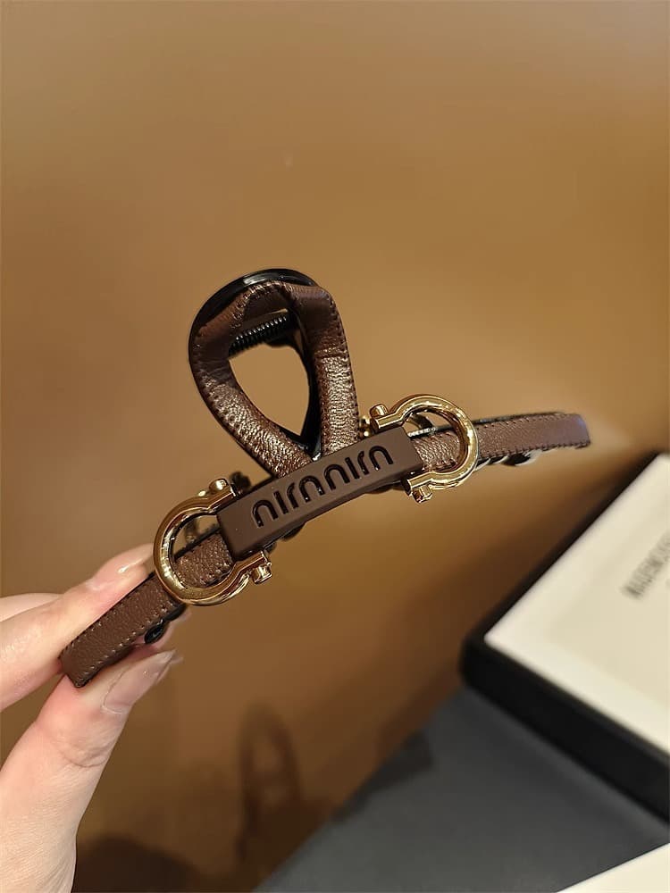 髪 飾り シンプルメタル留め金バレッタ