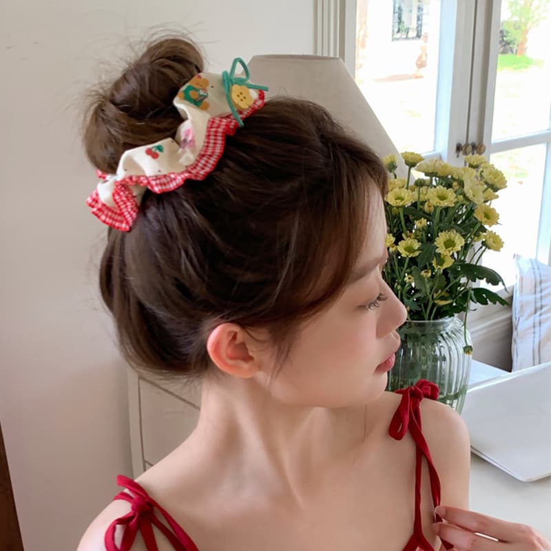 髪 飾り 乙女のお花シュシュ