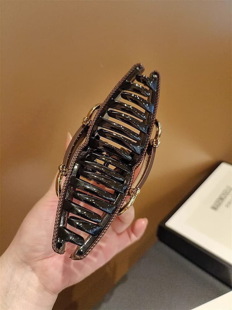 髪 飾り シンプルメタル留め金バレッタ