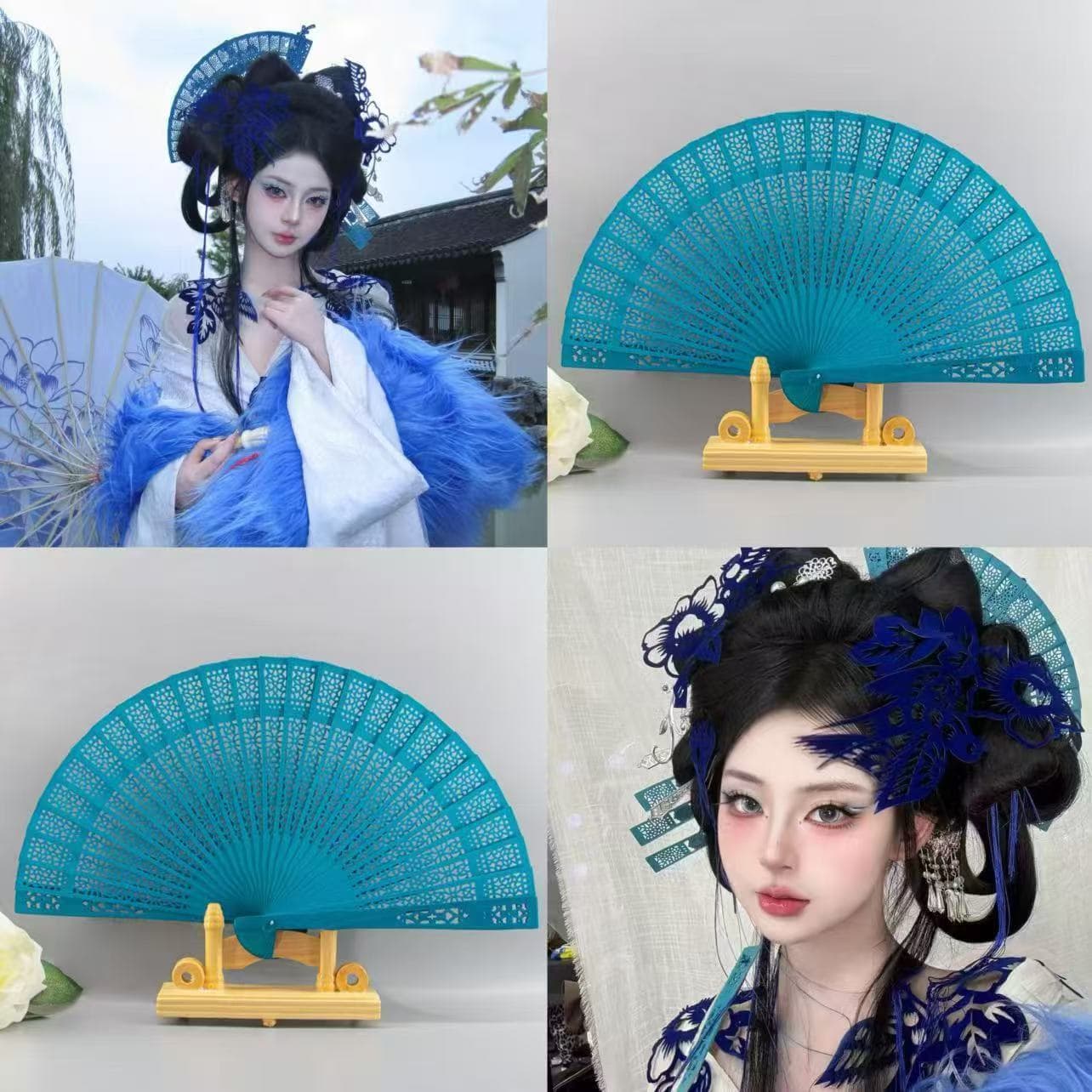 髪 飾り 蝶々舞う花もよう髪飾り細工かんざし